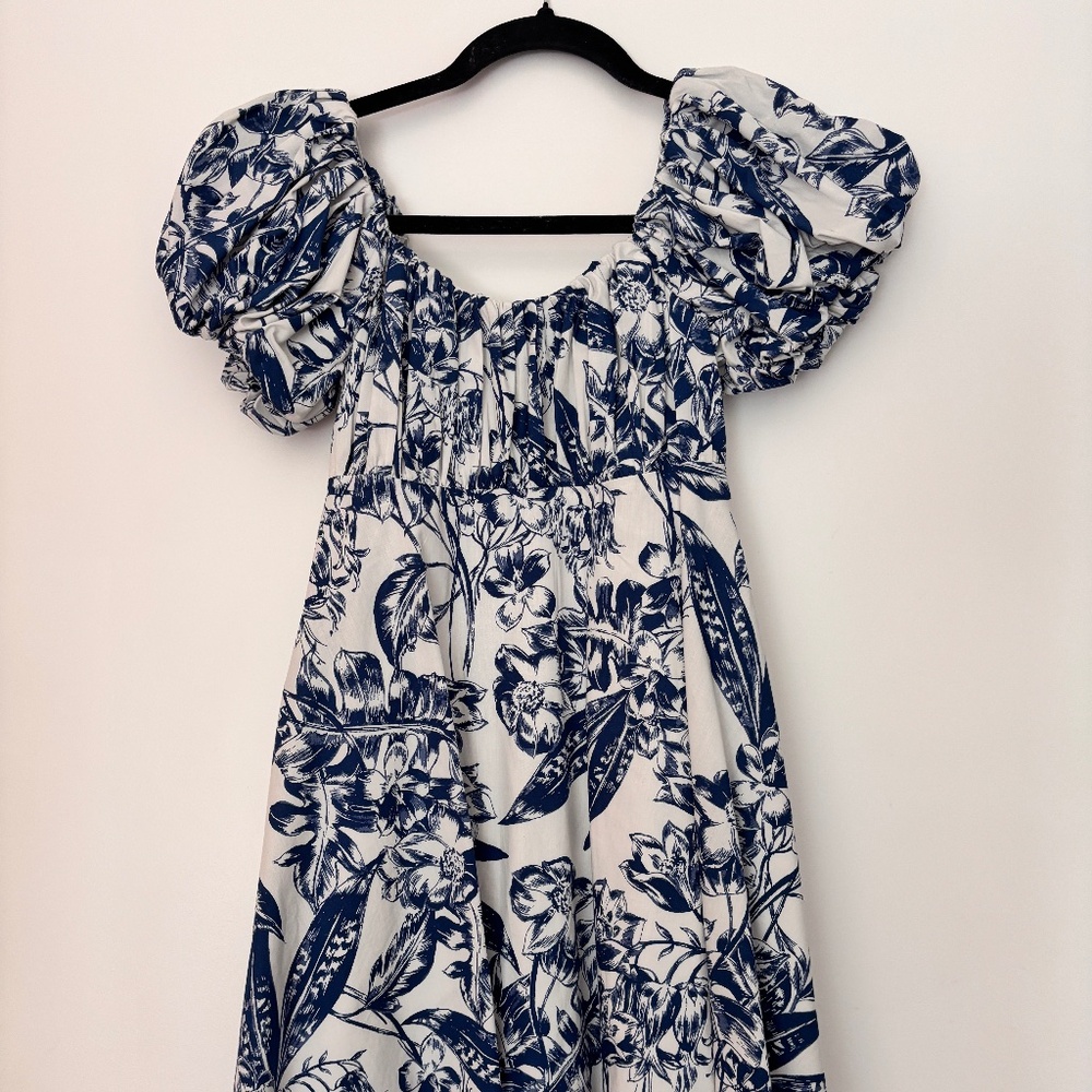 Blue/White Floral Dress - Abercrombie